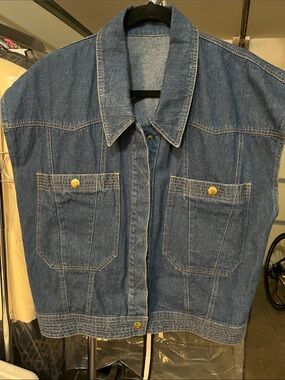 Fendi vintage Denim Vest - Blue